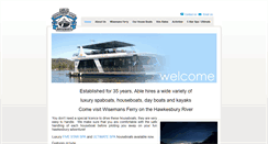 Desktop Screenshot of hawkesburyhouseboats.com.au