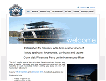 Tablet Screenshot of hawkesburyhouseboats.com.au